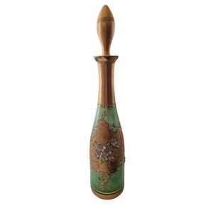 Rare Venetian Crystal Wine Bottle 18k Gold Luxury Wedding Gift Collectors